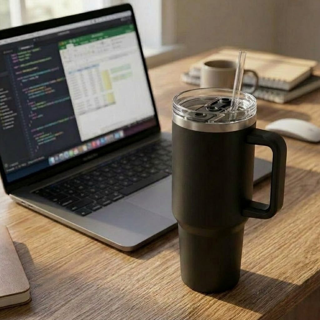 Black frostflow premium tumbler - 1200ml